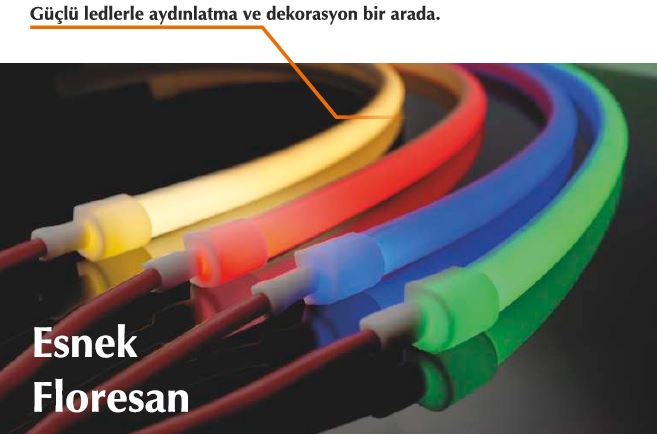GÜNIŞIĞI 24V 180LED/Mt ESNEK FLORESAN IP68  ŞAVK