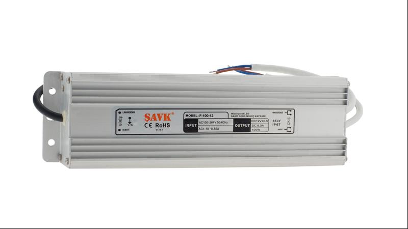 150W 12V 12.5A  SABİT GERİLİM KAYNAĞI IP67 KAPALI TİP ŞAVK