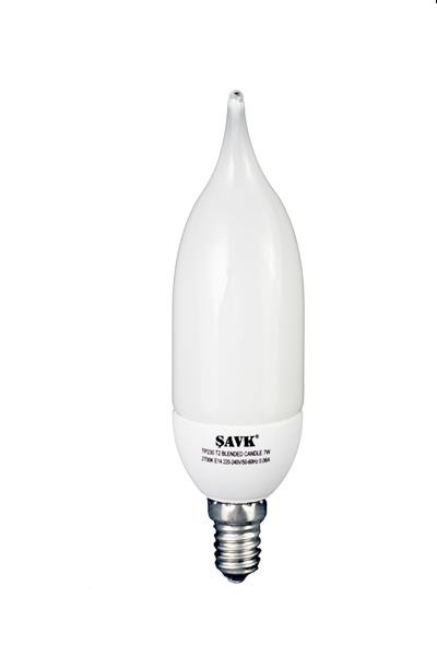T2 KIV.BUJİ 7W ENERJİ TASARRUFLU LAMB E14 2700K ŞAVK