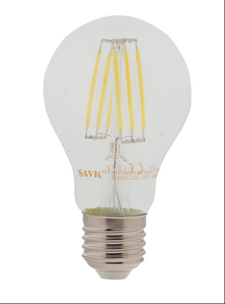 6W 220V E27 830  A60 FİLAMANLI LED AMPUL ŞAVK